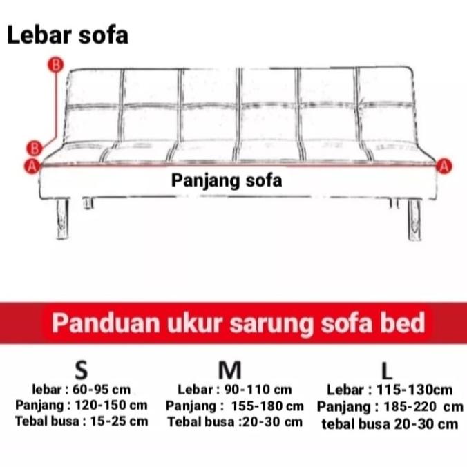 sarung sofa bed / cover sofa bed / penutup sofa bed / seprei sofa bed