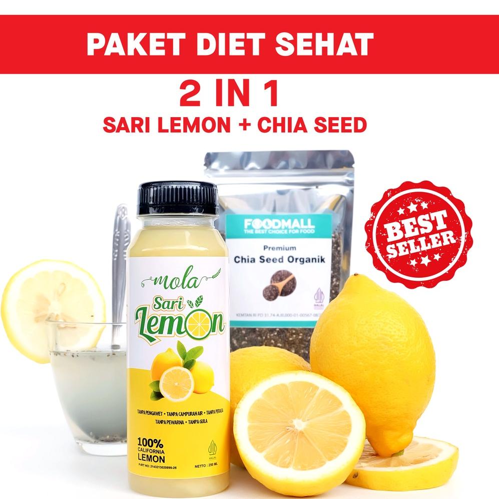 

COD✔️ Paket Diet Sehat 2 in 1 Chia Seed & Sari Lemon