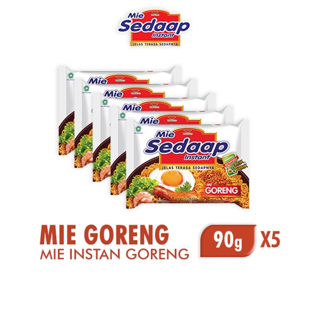 

Di⚡kon !! Mie Sedaap Goreng 90gr x 5