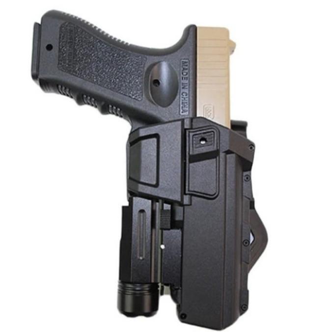 Tactical Holster Glock With Belt Holder Black G17/G18C Air Soft Gun