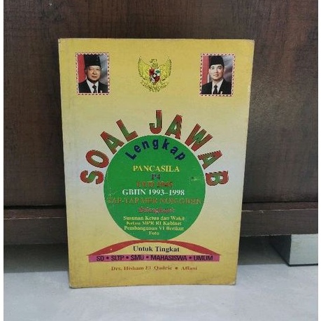 SOAL JAWAB LENGKAP PANCASILA, P4, UUD 1945, GBHN 1993-1998