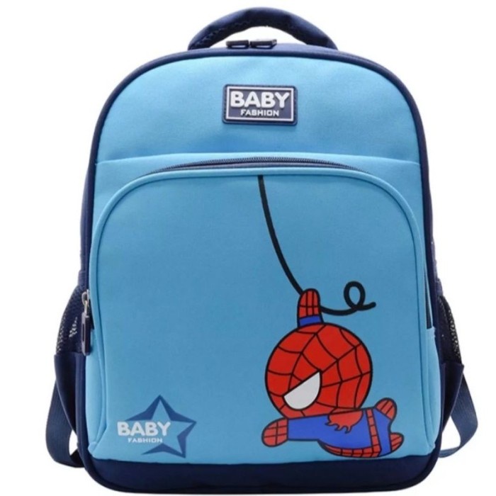 Tas Ransel Anak Spiderman Anak Laki Biru Muda K5E3 BISA COD grosir Karakter Gratis Ongkir Cantik Ter