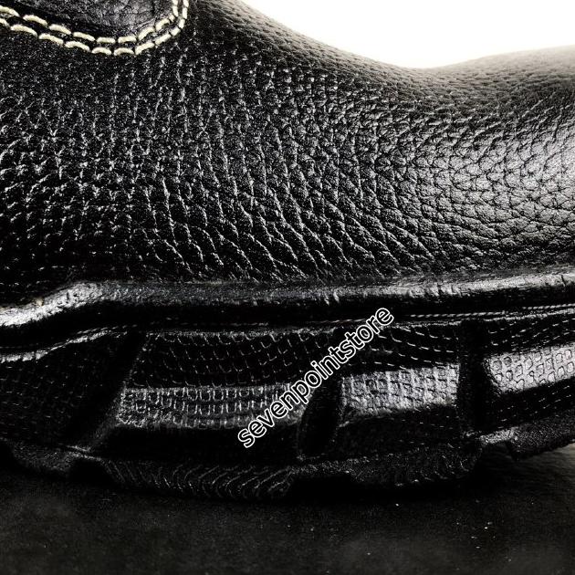 Sepatu Safety Pria Ujung Besi Proyek Boots Kulit Sapi Kerja Lapangan Septi Sefty Shoes