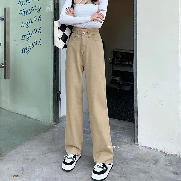 Pasti Sampai Highwaist Kulot Jeans Wanita Loose JEANS MOCCA