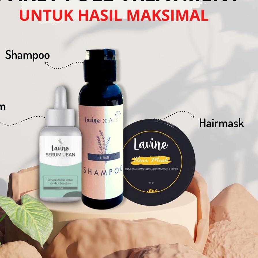 Promo✅[BELI 1 GRATIS 1] Lavine Shampoo dan Lavine Serum Uban - Penghilang Uban permanen sampo hair m