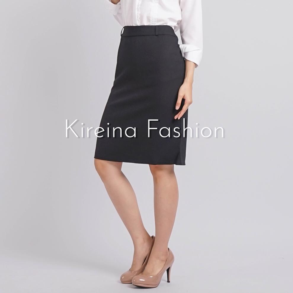 ✓ Rok Span Kerja Pendek Bahan Gabardin - Kireina Fashion