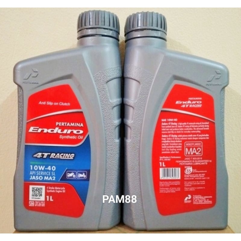 Oli Enduro racing 4 T ..1 liter..10 W - 40 jaso MA2