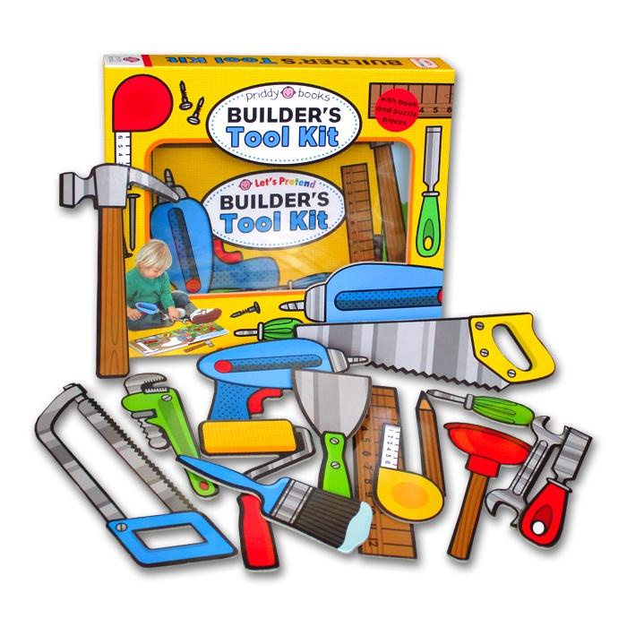 [Priddy Books] Let's Pretend - Builders Tool Kit (With Board Book and Puzzle Pieces)