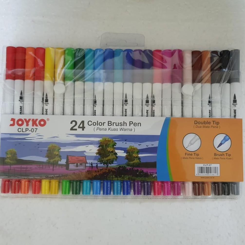 

Belanja Joyko Color Brush Pen Double Tip Set (24-Warna) Clp-07