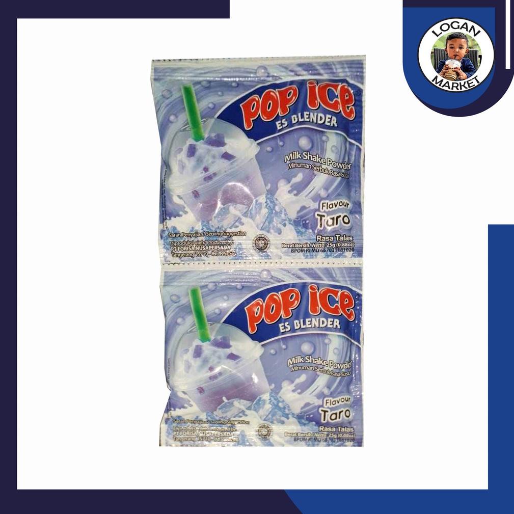 

[E7Q] Pop Ice Es Blender Taro Renceng 10 Pcs Sachet 25gram rfnyq