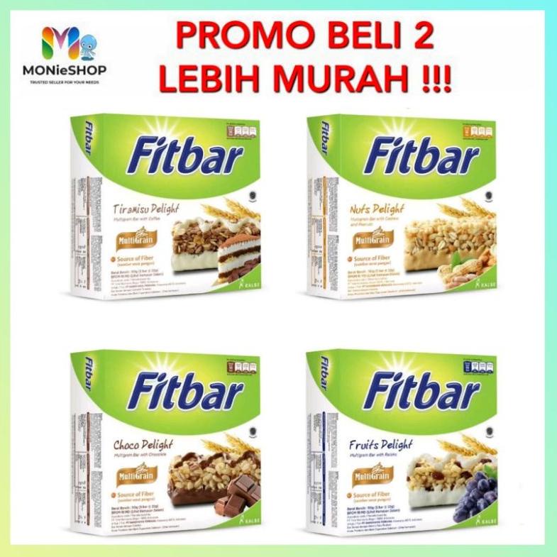 

Paling Popular Fitbar 5X22gr/isi 12x22gr tiramisu coklat nuts fruit cemilan sehat Fitbar Kalbe 6733