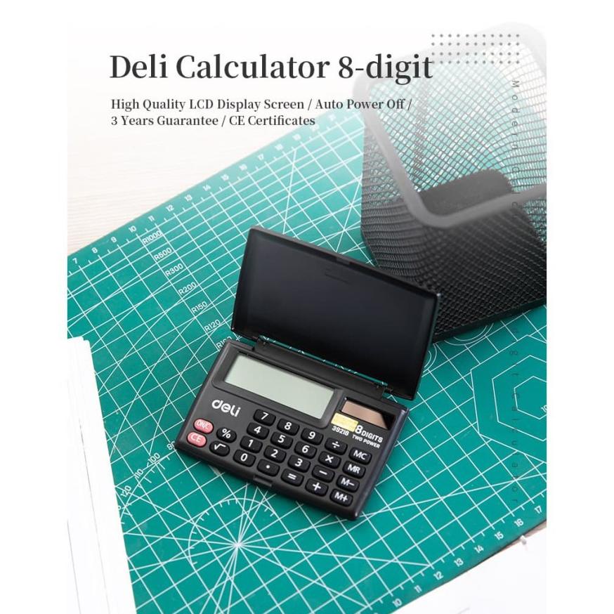 

Deli Kalkulator saku 8 digit pocket Calculator kalkulator kecil kalkulator poket - E39218