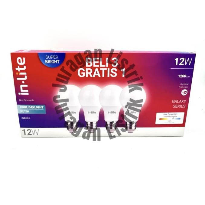 Lampu LED paket inlite 12w 12 w 12watt 12 watt