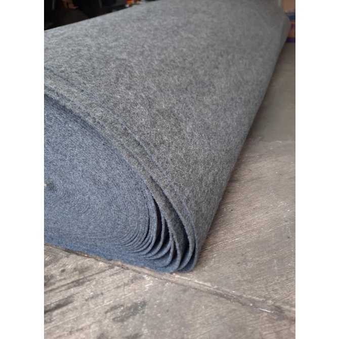 BENTLEY Karpet Non Woven Tebal [METERAN] 1x3 meter GREY Lebar 3 Meter