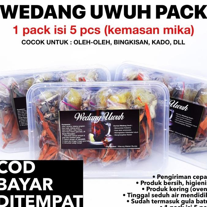 

Kualitas terbaik] Wedang Uwuh Rempah Komplit (+ Gula Batu) Kemasan Mika isi 5 pcs