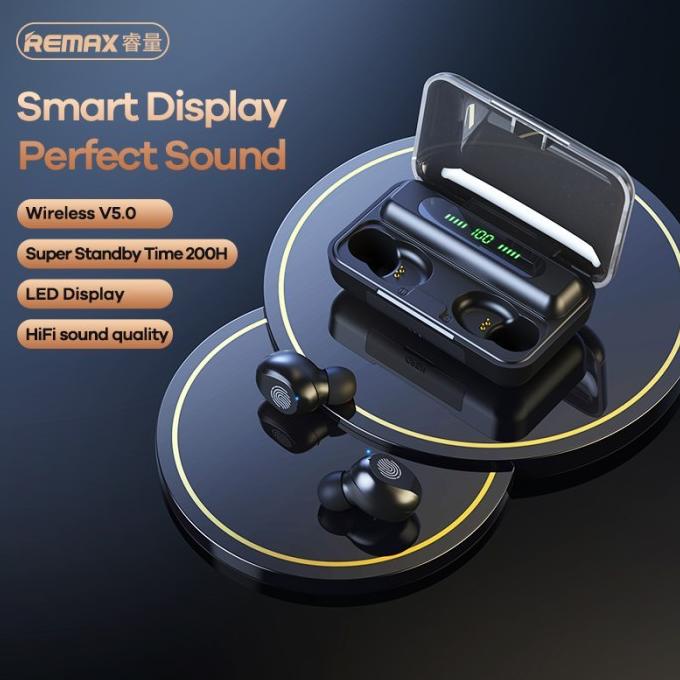 Terbaru True Wireless Stereo Bluetooth Earbuds Earphone Display Remax Tws-43