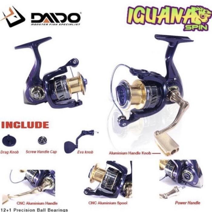 Reel Daido IGUANA Spin 3000 Power handle Stainless steel Free