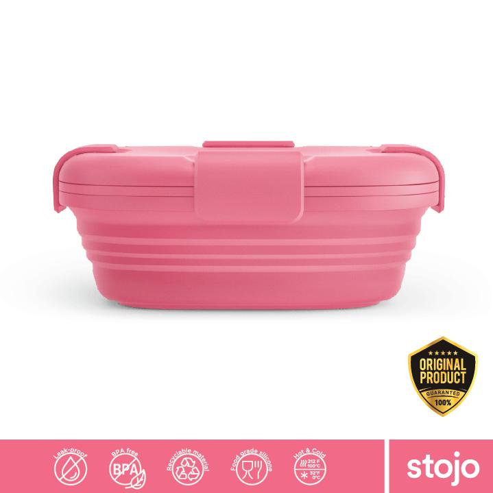 Original Stojo Jr, Collapsible Box 24 Oz / Kotak Makan Lipat - Peony