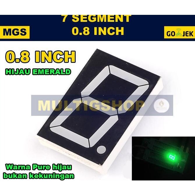 favorit] 7 Segment 0.8 inch - Emerald