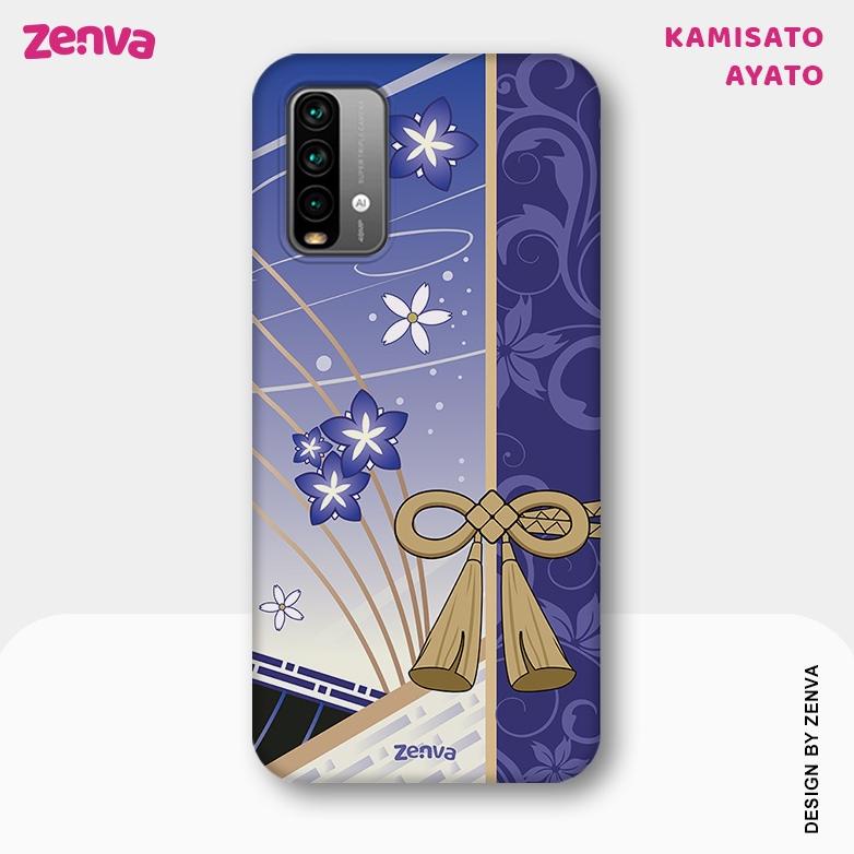 Custom Softcase Case Cosplay Kamisato Ayato Genshin Impact - Phone Soft Case Casing HP Anime Game Ge