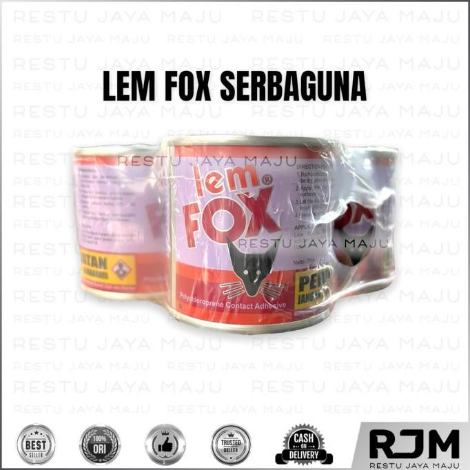 

/////] FOX lem serbaguna kuning kaleng [36 / 72 kaleng]