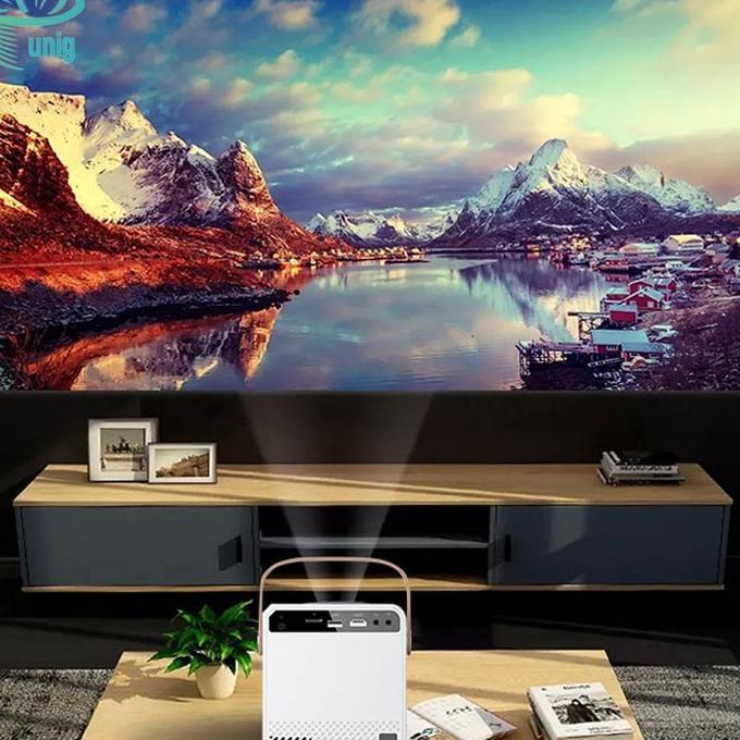 ( ) Proyektor Hd Smart Projector 1080P & 4K With Wifi & Bluetooth 150 Ansi 8000 Lumens