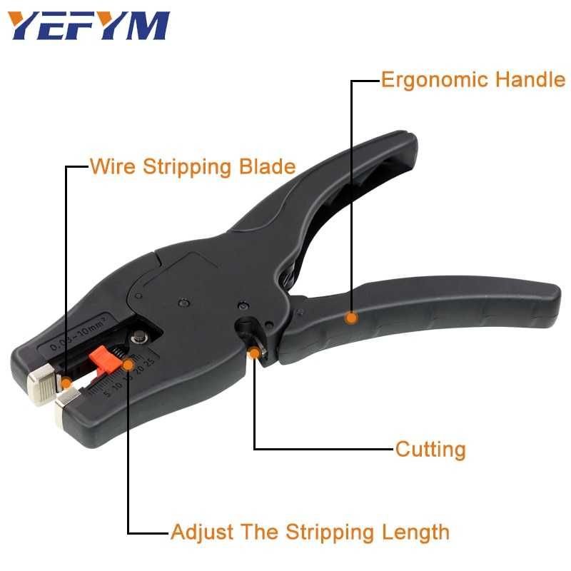 YEFYM Tang Kabel Multifungsi Wire Cutter Crimper Pliers 0.03-10 mm2 - 32-7AWG