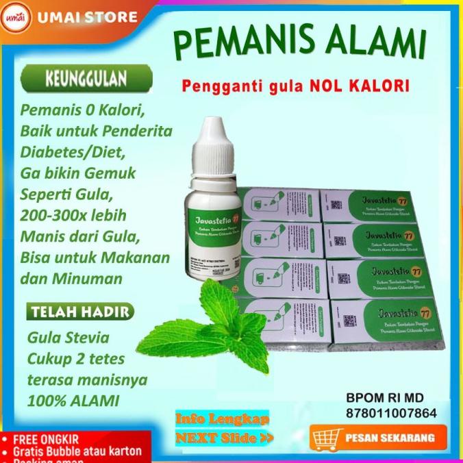 

Pemanis alami daun stevia 77 pengganti gula tetes stefia nol kalori