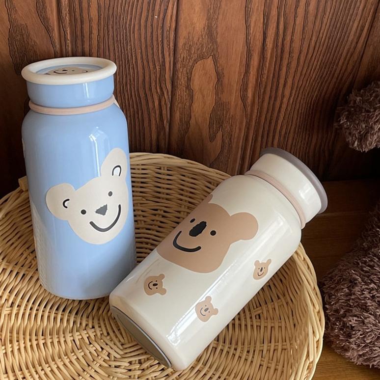 CHAIRO Cartoon Koala Steel Tumbler / Botol Tumbler Lucu Imut Aesthetic Gambar Kartun Jepang Korea