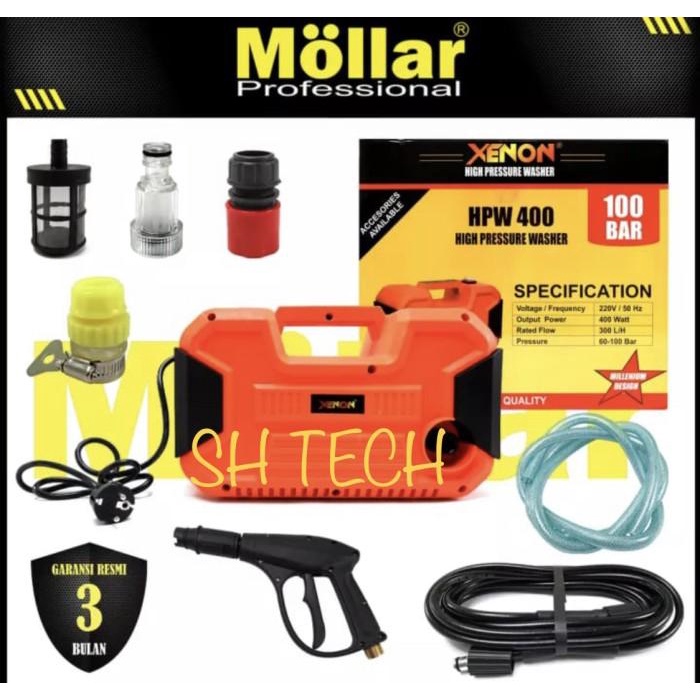 Terlaris Jet Cleaner Xenon Hpw 400 Hpw400 Mesin Steam Cuci Mobil Ac 400 Watt