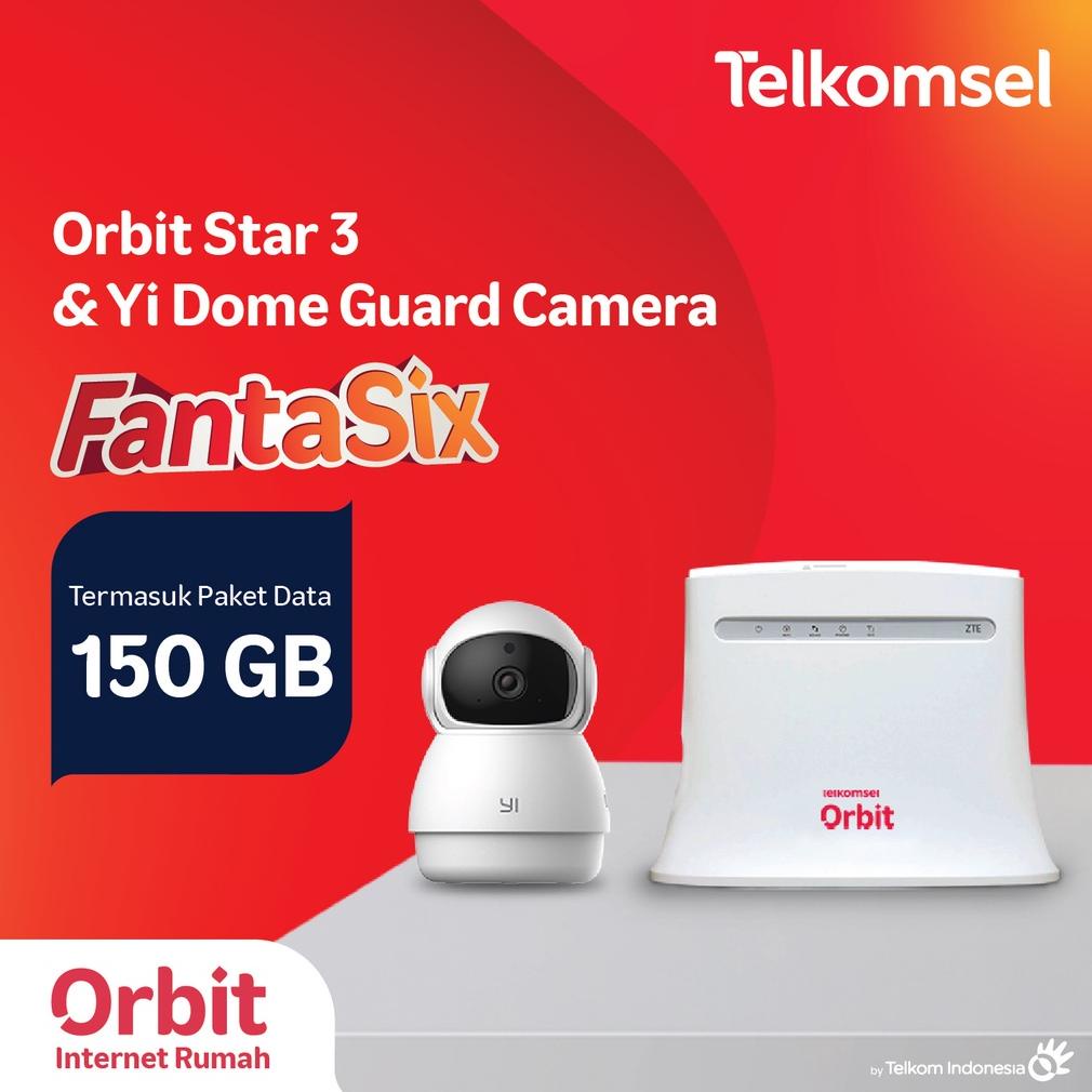 Telkomsel Orbit Star 3 + Yi Dome Guard 1080P Ip Camera