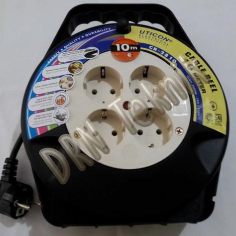 Kabel Roll Uticon 10M Kabel Sambung Rol Kabel Uticon Stop Kontak 10M