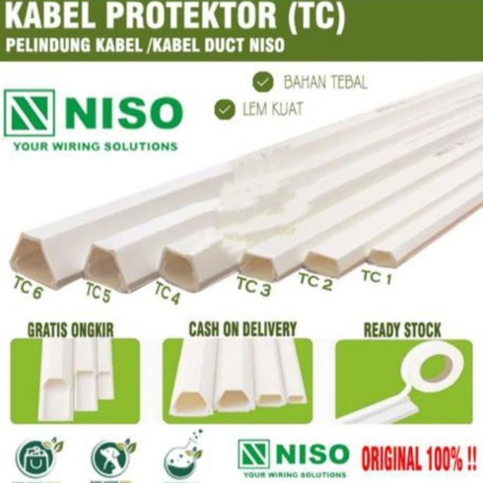 Kabel Protektor Niso Tc 1 2 3 4 5 6 Kabel Dak Cable Duct Protector