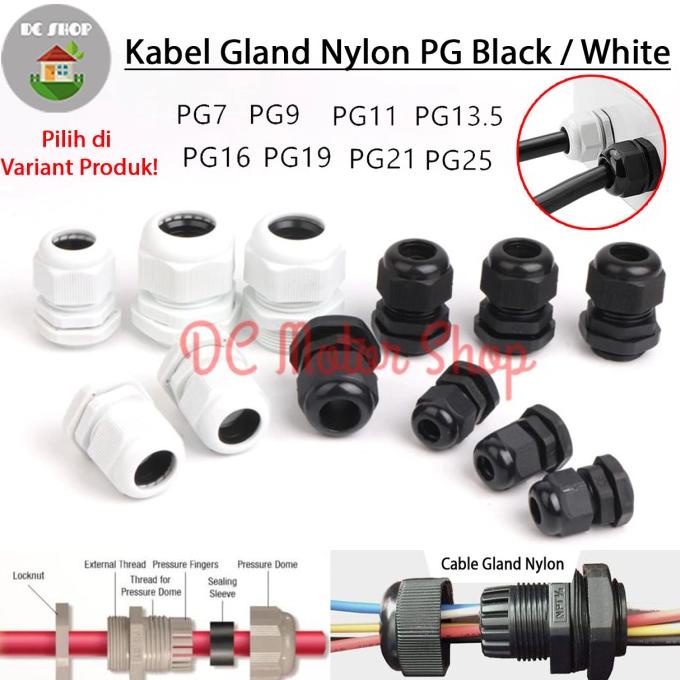 Cable Gland / Kabel Gland Pg7 Pg9 Pg11 Pg13.5 Pg16 Pg19 Pg21 Pg25 Pg29