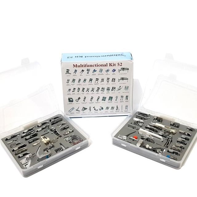 Set 52pcs Sepatu Mesin Jahit Portable dengan Kotak Penyimpanan
