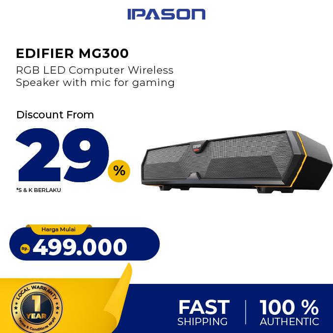 Edifier Mg300 Rgb Led Computer Wireless Speaker With Mic For Gaming