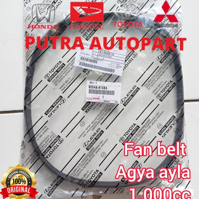 fan belt v belt agya ayla 1000cc original