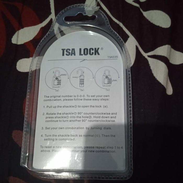 gembok koper TSA lock condotti original