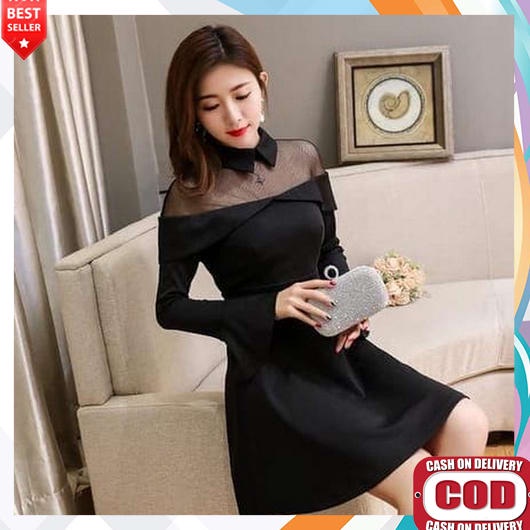 Dres Wanita Dewasa Terbaru 2023 Korea Jumbo Baju Kondangan Elegan Atasan Ootd Maxidres Premium Bangk