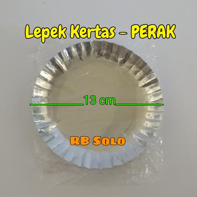 ><><><] Lepek Kertas PERAK Bulat (isi 10)