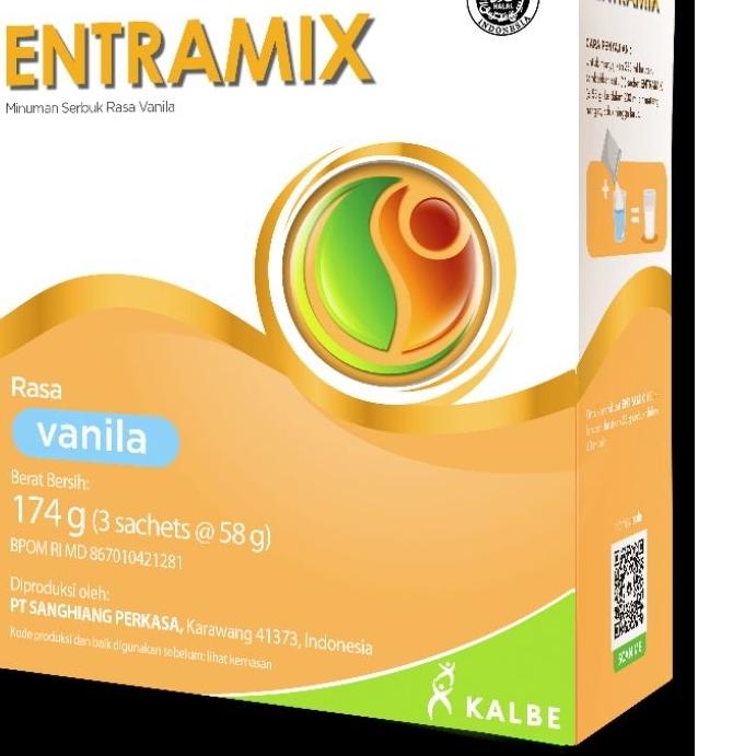 

✨TERBARU✨ Entramix Vanila Coklat 174g (3x68g) & Soya Almond 200g (5x40g) !