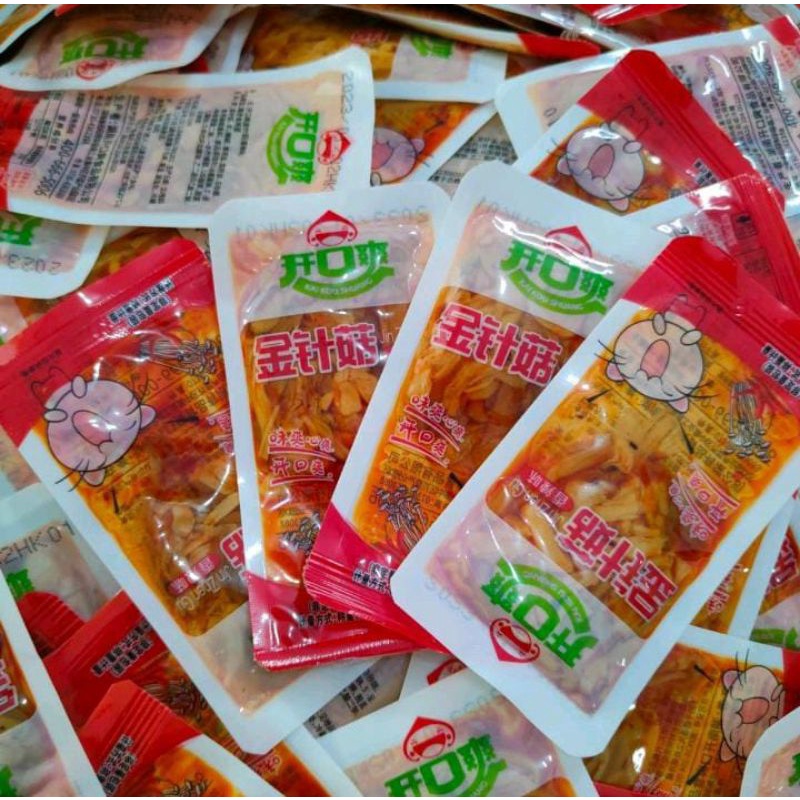 

jamur Enoki isi 4 pcs rasa gurih sudah berbumbu