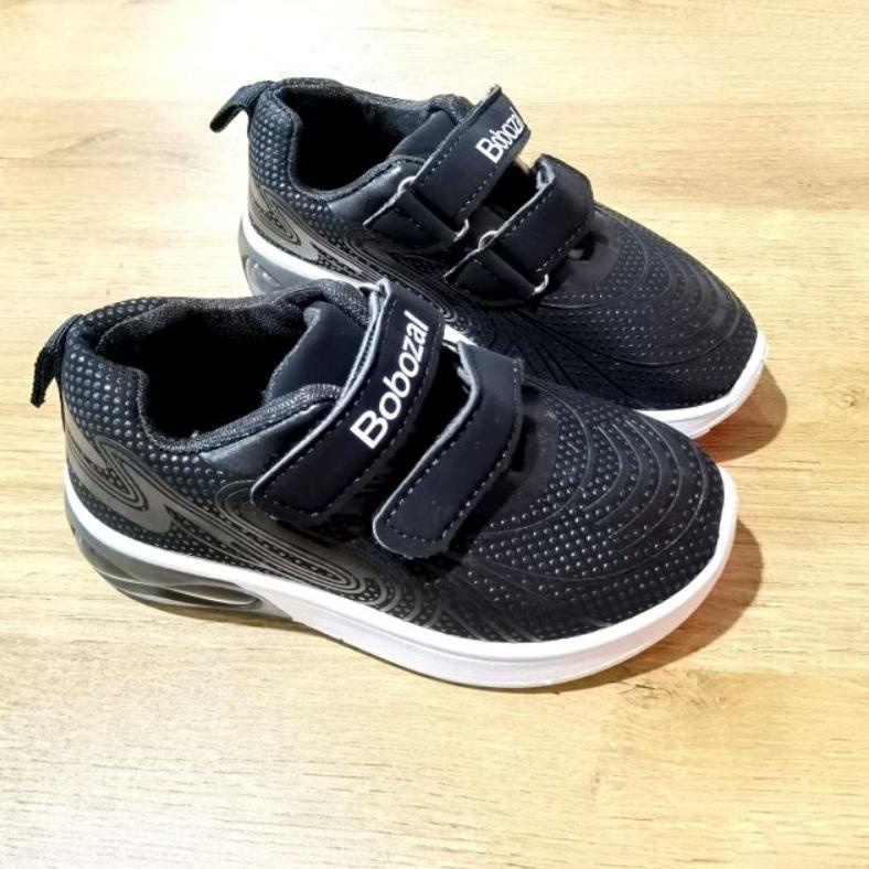 Baru - Svekes sepatu anak sekolah cewek cowok sepatu sneaker black import