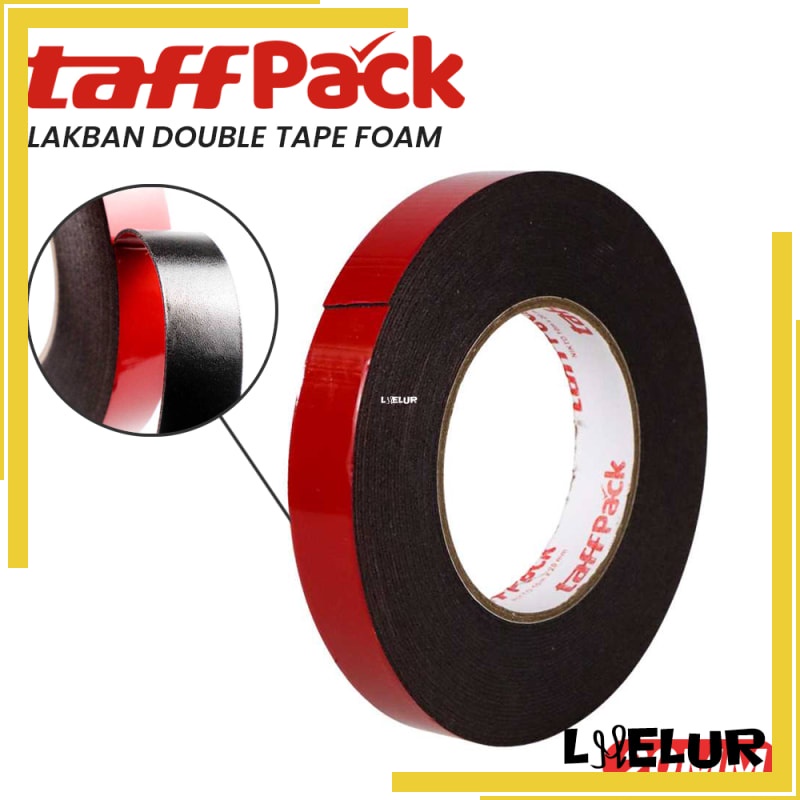 

Lakban Double Tape 10m Foam Dua Arah Bolak Balik TaffPACK