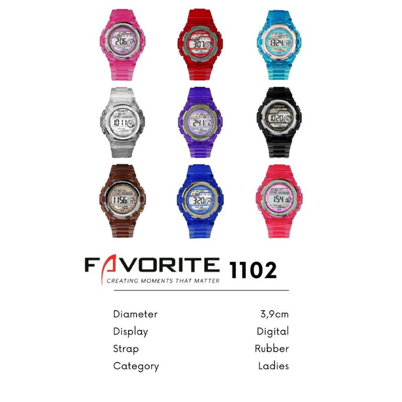 FAVORITE 1102 JAM TANGAN ORIGINAL WATERPROOF