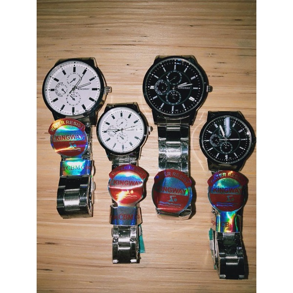 Jam Tangan Couple Pria Wanita Kingway Antiair k169 Water Resistance