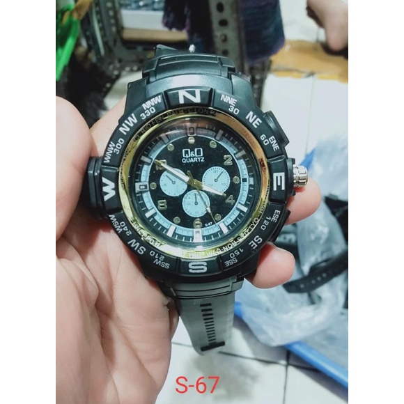 Jam Tangan Pria Sporty Antiair  QO Analog (kode 67)