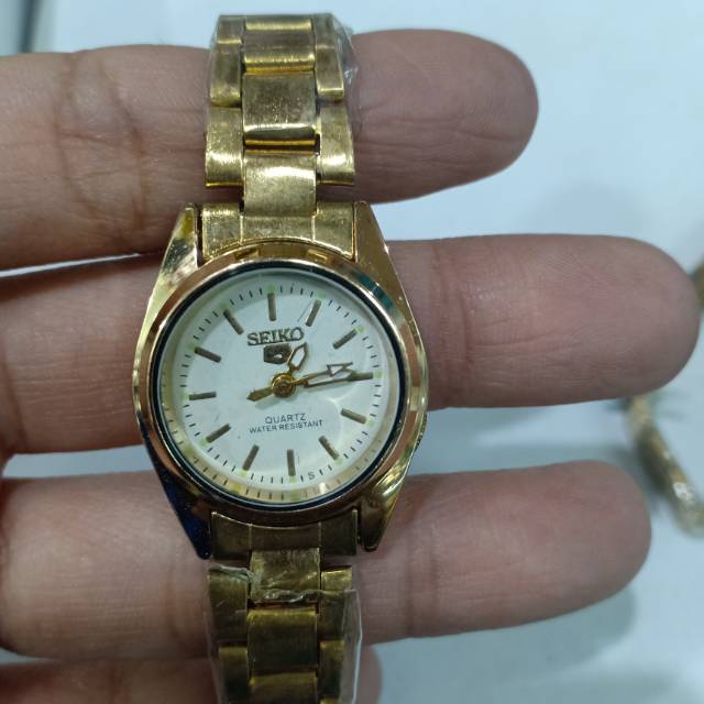 Jam Tangan Wanita Rantai Kuning SK  kecil