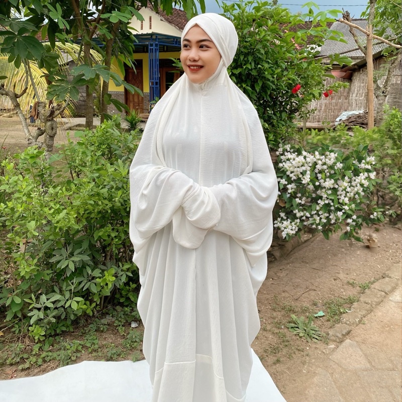 MUKENA TERUSAN CRINGKEL Airflow/ mukena lesti/ mukena viral