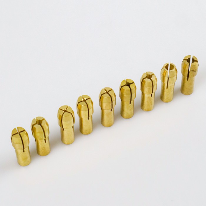 Mata Bor Drill Brass Collet 11 PCS - DMPJ-31 - Golden